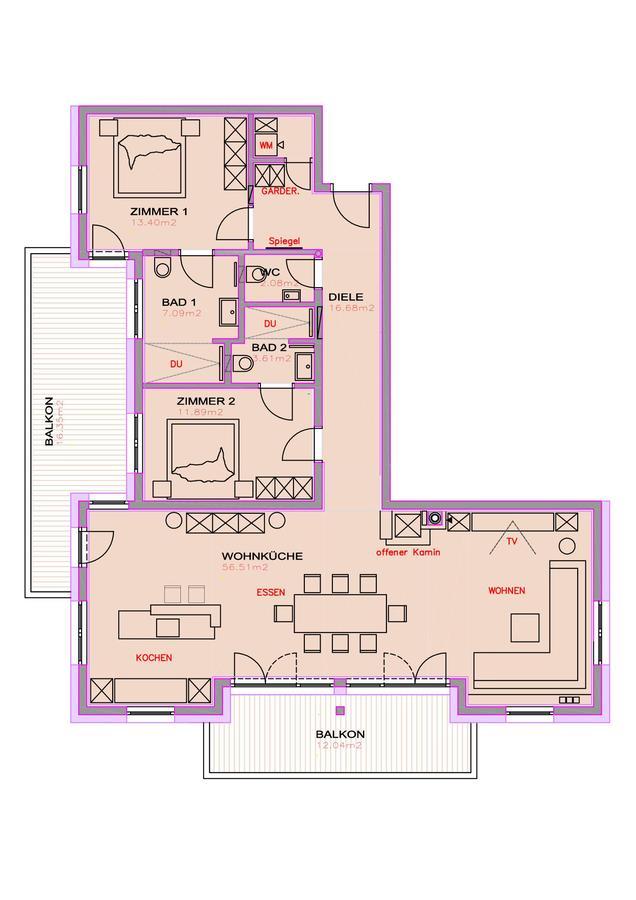 胡勒斯巴赫平Alpin Penthouse Hollersbach公寓 外观 照片